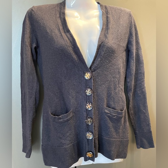 TORY BURCH | Merino Wool Cardigan - Picture 9 of 9
